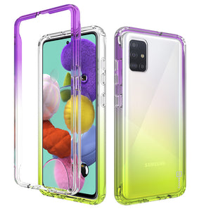 Samsung Galaxy A51 5G Clear Case Full Body Colorful Phone Cover - Gradient Series