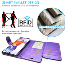 Load image into Gallery viewer, LG Stylo 7 4G Wallet Case - RFID Blocking Leather Folio Phone Pouch - CarryALL Series
