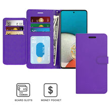 Load image into Gallery viewer, Samsung Galaxy A53 5G Wallet Case - RFID Blocking Leather Folio Phone Pouch

