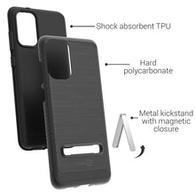 Load image into Gallery viewer, Samsung Galaxy S20 Plus Case - Metal Kickstand Hybrid Phone Cover - SleekStand Series
