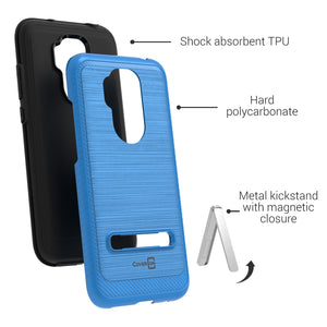 Cricket Influence / AT&T Maestro Plus Case - Metal Kickstand Hybrid Phone Cover - SleekStand Series