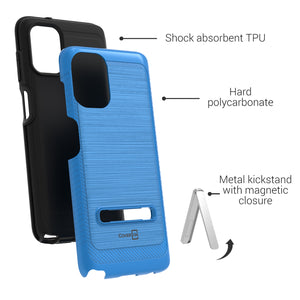 Motorola Moto G Stylus 2021 Case - Metal Kickstand Hybrid Phone Cover - SleekStand Series