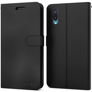 Samsung Galaxy A02 / Galaxy M02 Wallet Case - RFID Blocking Leather Folio Phone Pouch - CarryALL Series
