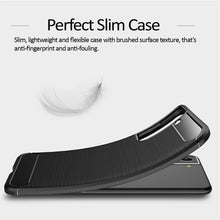 Load image into Gallery viewer, Samsung Galaxy S21 FE Slim Soft Flexible Carbon Fiber Brush Metal Style TPU Case
