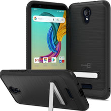 Load image into Gallery viewer, AT&amp;T Fusion Z / Motivate Case - Metal Kickstand Hybrid Phone Cover - SleekStand Series
