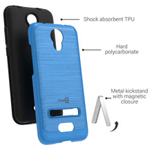 Load image into Gallery viewer, AT&amp;T Fusion Z / Motivate Case - Metal Kickstand Hybrid Phone Cover - SleekStand Series

