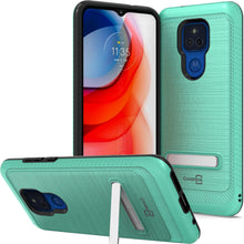 Load image into Gallery viewer, Motorola Moto G Play 2021 Case - Metal Kickstand Hybrid Phone Cover - SleekStand Series
