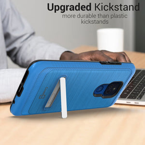 Motorola Moto G Play 2021 Case - Metal Kickstand Hybrid Phone Cover - SleekStand Series