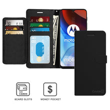 Load image into Gallery viewer, Motorola Moto E7 Power Wallet Case - RFID Blocking Leather Folio Phone Pouch - CarryALL Series
