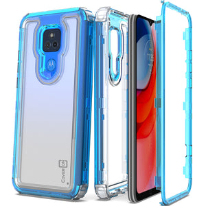 Motorola Moto G Play 2021 Clear Case - Full Body Tough Military Grade Shockproof Phone Cover