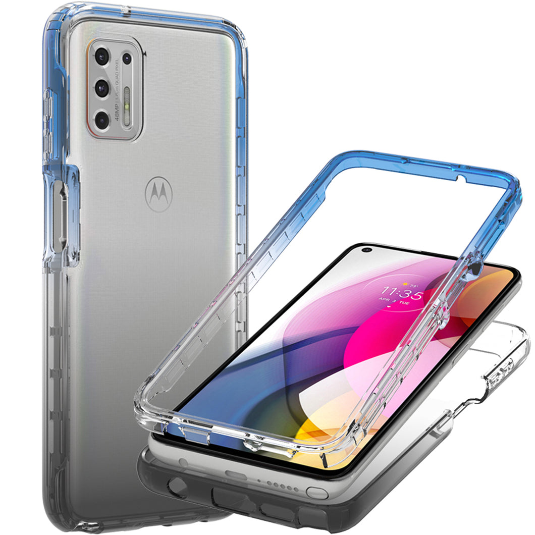 Motorola Moto G Stylus 2021 Clear Case Full Body Colorful Phone Cover - Gradient Series