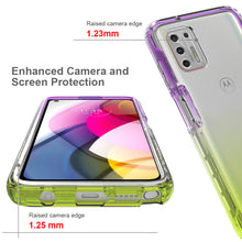 Load image into Gallery viewer, Motorola Moto G Stylus 2021 Clear Case Full Body Colorful Phone Cover - Gradient Series
