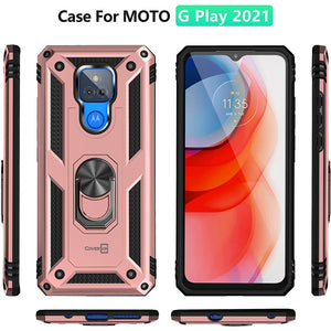 Motorola Moto G Play 2021 Case with Metal Ring - Resistor Series