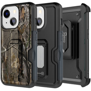 Apple iPhone 13 Case - Heavy Duty Shockproof Holster Belt Clip Case