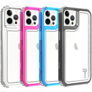 Apple iPhone 13 Pro Max Clear Case - Full Body Tough Military Grade Shockproof Phone Cover