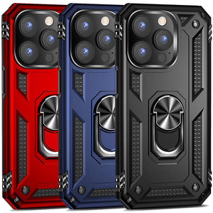 Apple iPhone 14 Pro Max Case with Metal Ring Kickstand