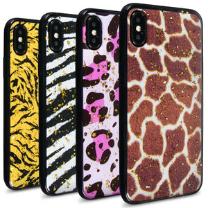 iPhone XS / iPhone X Case Safari Skin Slim Fit TPU Animal Print Phone Cover