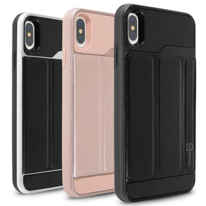 Apple iPhone XS Max Case with Card Holder Slot and Folio Kickstand Phone Cover