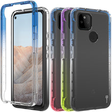 Load image into Gallery viewer, Google Pixel 5a Clear Case Full Body Colorful Phone Cover - Gradient Series
