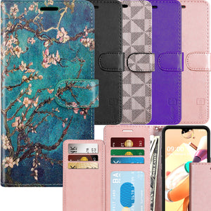 LG K51 / Reflect Wallet Case - RFID Blocking Leather Folio Phone Pouch - CarryALL Series