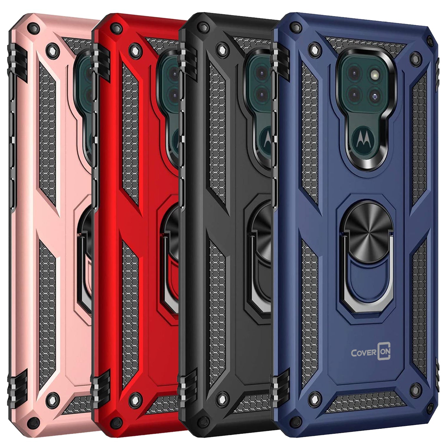 ICatchy Custodia Portafoglio Con Supporto Per Motorola Moto E7 2020 – Pelle PU Rosa Oro - 3