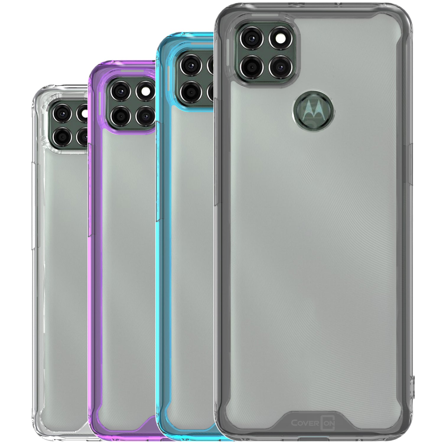 Motorola Moto G9 Power Clear Case Hard Slim Protective Phone Cover Pure View Series