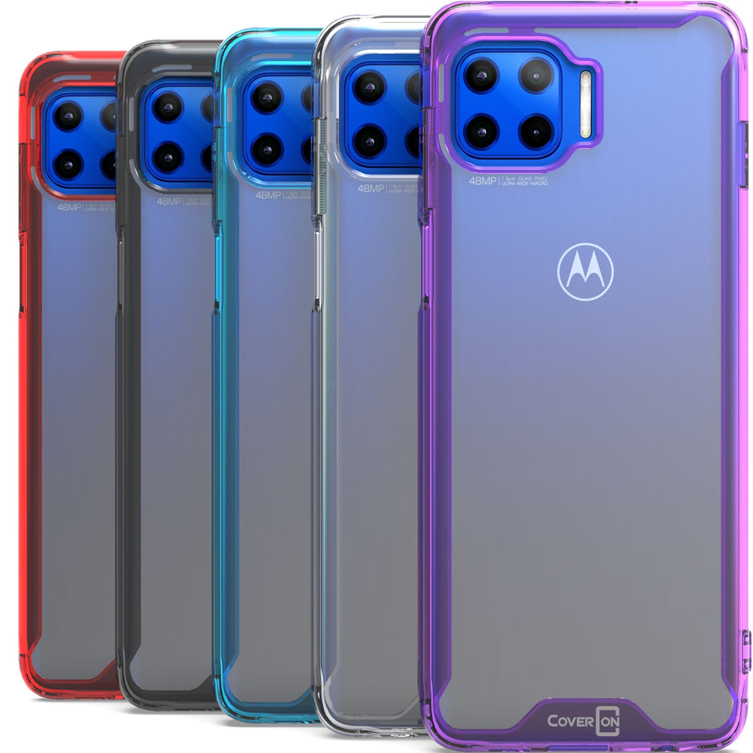 Dedux Cover Custodia Compatibile con Motorola Moto G 5G Plus [Tough Armor Series] Robusto Pannello Posteriore PC AntiGraffio + Paraurti Antiurto TPU + Pratico cavalletto. Blu Navy