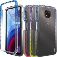Load image into Gallery viewer, Motorola Moto G Power 2021 Clear Case Full Body Colorful Phone Cover - Gradient Series
