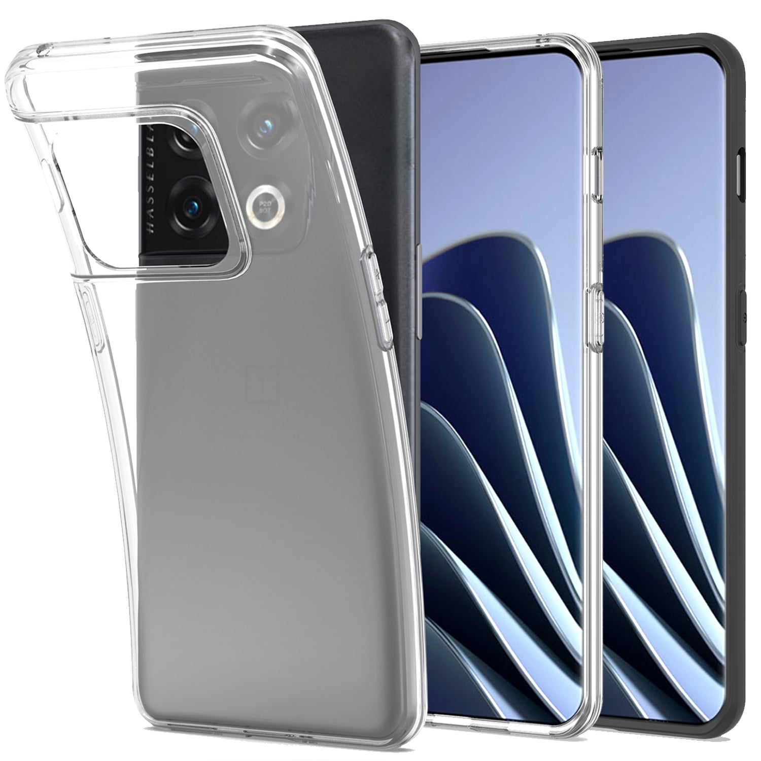 iVoler Cover per OnePlus 10 Pro 5G, [Protezione Antiurto di Grado Militare] Custodia Sottile Morbida in Silicone TPU Anti-Impronte Anti-Graffio
