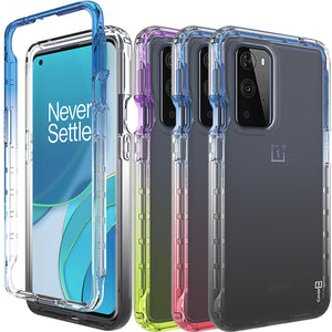 OnePlus 9 Pro Clear Case Full Body Colorful Phone Cover - Gradient Series