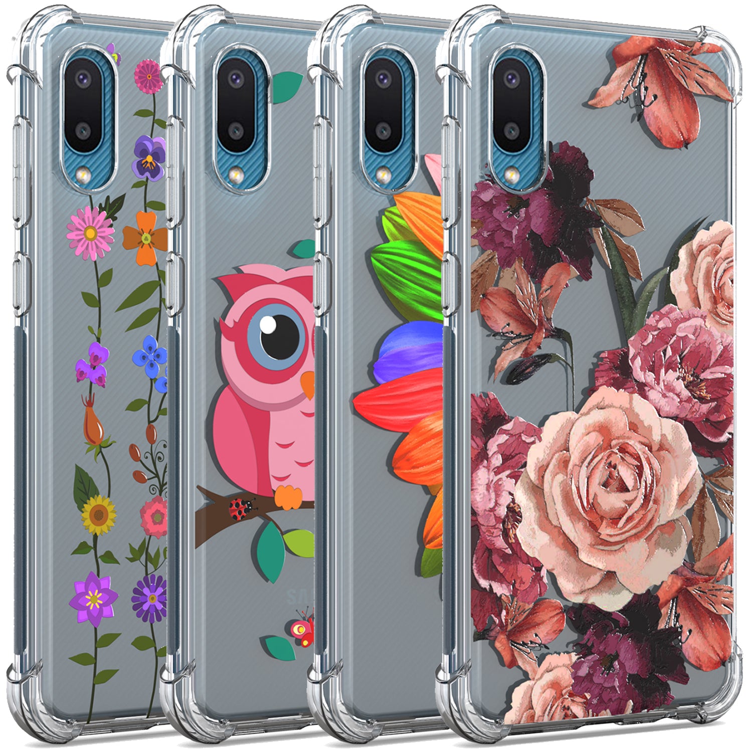 2 Cover per Samsung A02S / M02S Case, TPU Silicone Morbida Custodie 2 Cover per Samsung A02S / M02S Case, TPU Silicone Morbida Custodie
