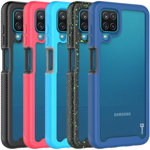 Samsung Galaxy A12 Case - Heavy Duty Shockproof Clear Phone Cover - EOS Series