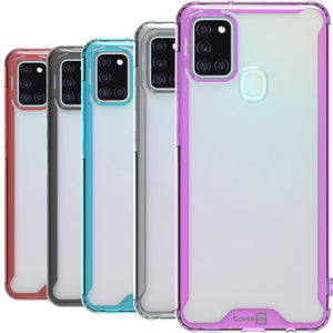 Samsung Galaxy A21s Clear Case Hard Slim Protective Phone Cover - Pure View Series