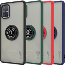 Load image into Gallery viewer, Samsung Galaxy A71 Case - Clear Tinted Metal Ring Phone Cover - Dynamic Series
