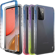 Load image into Gallery viewer, Samsung Galaxy A72 Clear Case Full Body Colorful Phone Cover - Gradient Series
