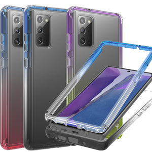 Samsung Galaxy Note 20 Clear Case Full Body Colorful Phone Cover - Gradient Series