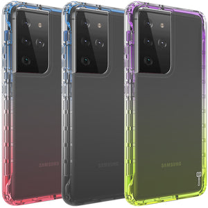 Samsung Galaxy S21 Ultra Clear Case Full Body Colorful Phone Cover - Gradient Series