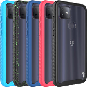 TCL T-Mobile Revvl 4 Plus Case - Heavy Duty Shockproof Clear Phone Cover - EOS Series