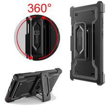 Load image into Gallery viewer, Samsung Galaxy S22 Ultra 5G Case - Heavy Duty Card Holder Belt Clip Holster Cover
