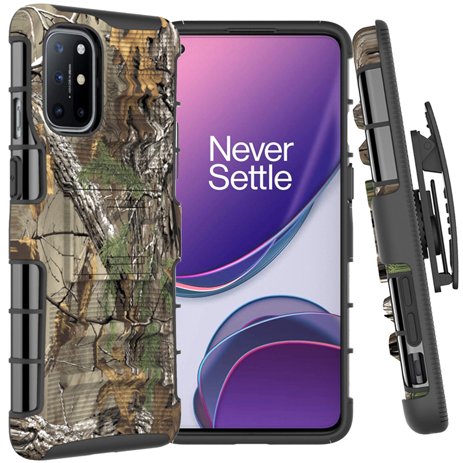 OnePlus 8T 8T+ Plus 5G Holster Case Hybrid Case with Belt Clip