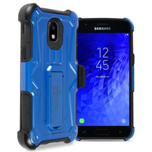 Load image into Gallery viewer, Samsung Galaxy J3 2018 / Express Prime 3 / J3 Star / J3 Prime 2 / Amp Prime 3 / Eclipse 2 / J3 Aura / J3 Orbit / Achieve Holster Case Spectra Series Protective Kickstand Phone Cover with Rotating Belt Clip
