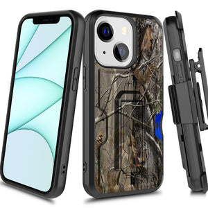 Apple iPhone 13 Case - Heavy Duty Shockproof Holster Belt Clip Case