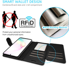Load image into Gallery viewer, Samsung Galaxy S10 Lite / Galaxy A91 Wallet Case - RFID Blocking Leather Folio Phone Pouch - CarryALL Series
