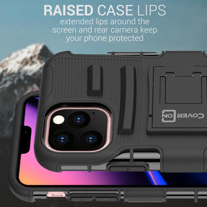 iPhone 11 Pro Holster Case - Hybrid Case with Belt Clip - Explorer Series