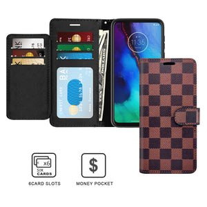 Motorola Moto G8 Power Wallet Case - RFID Blocking Leather Folio Phone Pouch - CarryALL Series
