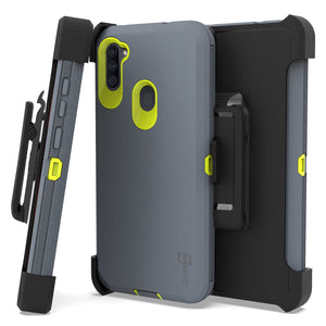 Samsung Galaxy A11 Holster Case - Heavy Duty Shockproof Case with Belt Clip