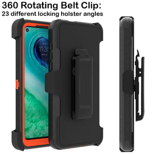 Motorola Moto G Fast Holster Case - Heavy Duty Shockproof Case with Belt Clip