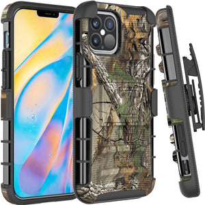 Apple iPhone 12 / iPhone 12 Pro Holster Case - Hybrid Case with Belt Clip - Explorer Series