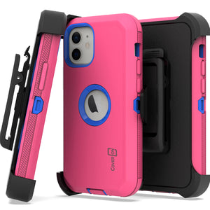 Apple iPhone 12 Mini Holster Case - Heavy Duty Shockproof Case with Belt Clip
