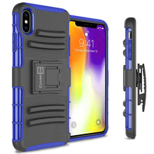 Load image into Gallery viewer, iPhone XS Max Holster Case - Hybrid Case with Belt Clip - Explorer Series
